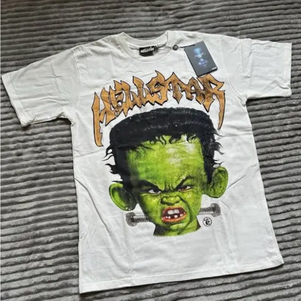 Kids Graphic T-Shirt - White and Green